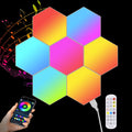 Paneles LED Hexagonales RGB con Control por App y Música
