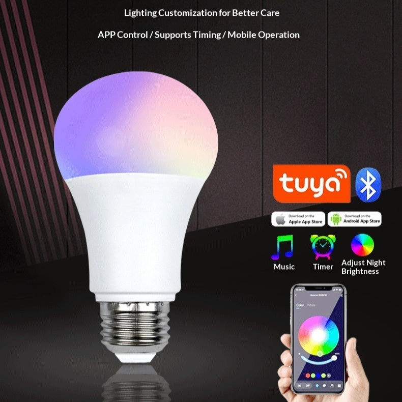 Bombilla LED  E27 Inteligente RGB con Control App – Iluminación Ambiente para Setup Gaming