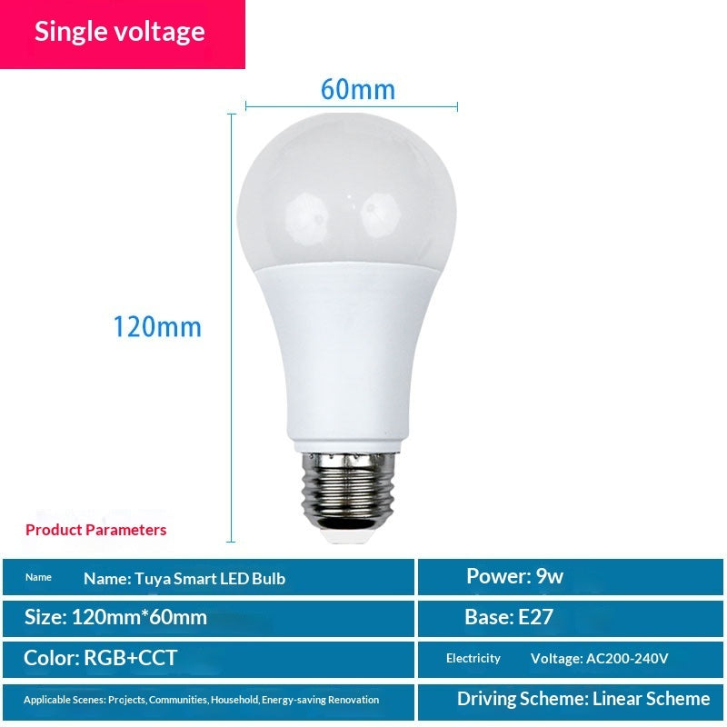 Bombilla LED  E27 Inteligente RGB con Control App – Iluminación Ambiente para Setup Gaming