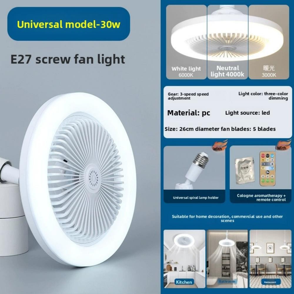 Ventilador LED Inteligente de Techo con Control Remoto | Aureon