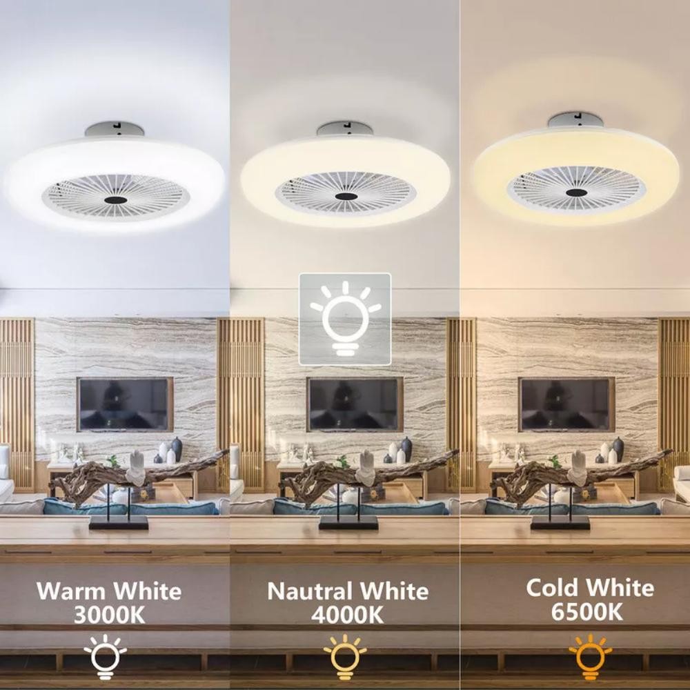 Ventilador LED Inteligente de Techo con Control Remoto | Aureon