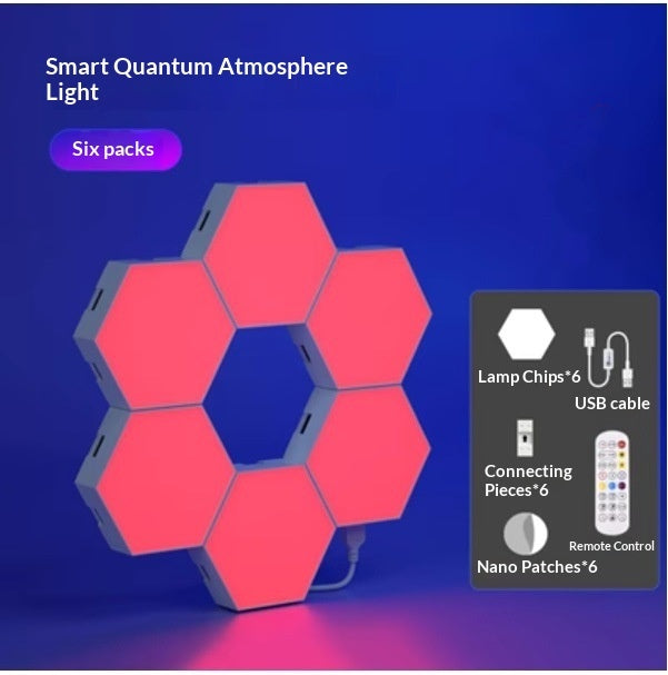 Paneles LED Hexagonales RGB con Control por App y Música