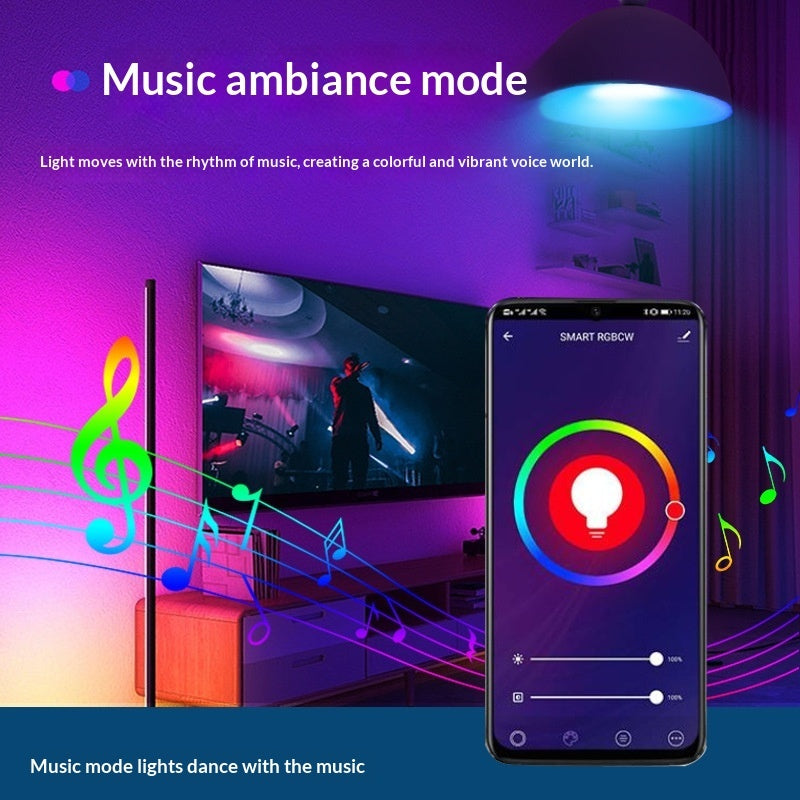 Bombilla LED  E27 Inteligente RGB con Control App – Iluminación Ambiente para Setup Gaming